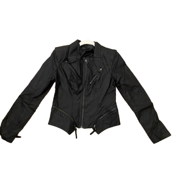 Blank NYC Faux Leather Moto Jacket Sz Small NWT - Picture 2 of 9